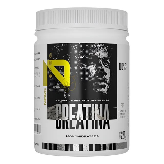 Creatina Pote - Monohidratada - 100% Pura - Next10 Sem Sabor 220g