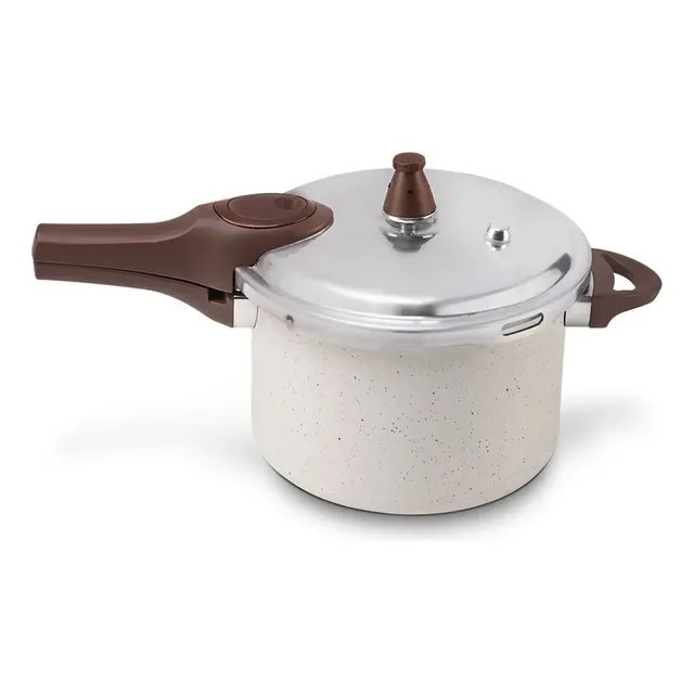 Brinox Pressure Panela De Pressão Revestimento Cerâmica Indução 4,2l Cor Vanilla Vanila