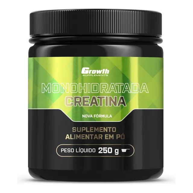 Creatina Monohidratada 250g Growth Supplements - Sem Sabor Em Pó