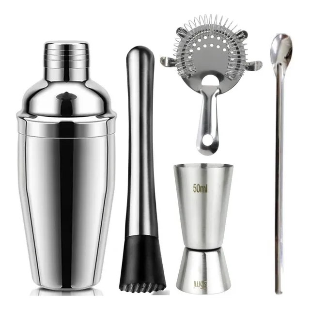 Coqueteleira Bar Man Profissional Inox Drink Caipirinha Bar Cor Prateado - Sayonara