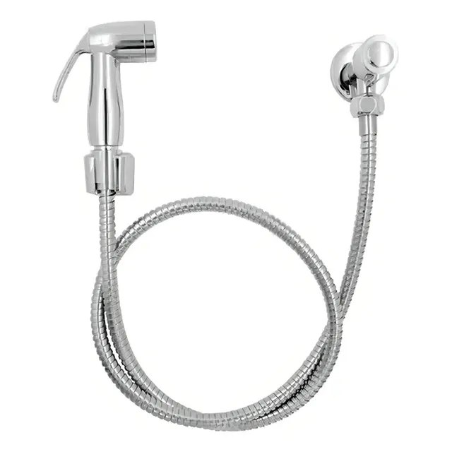 Ducha Higiênica Luxo Metal Cromado Acionamento 1/4 De Volta Cromado Brilhante