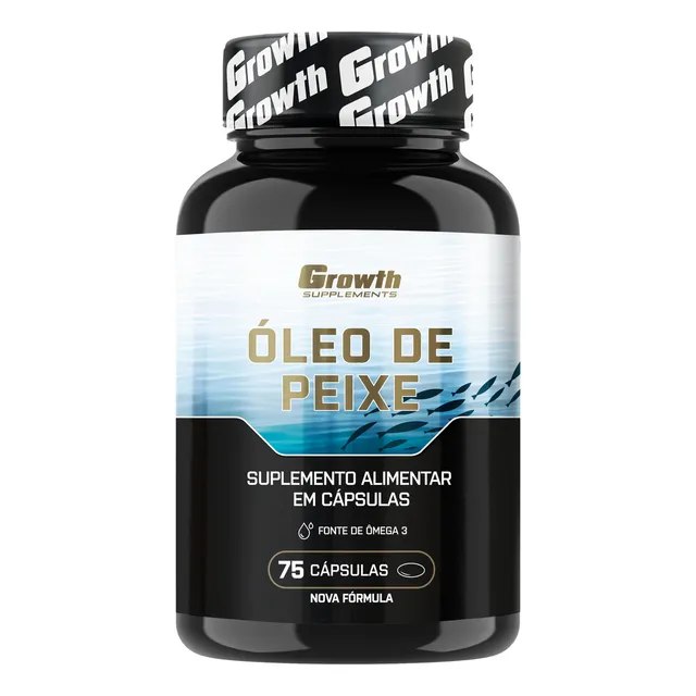 Omega 3 Óleo De Peixe 75 Softgel (caps) Growth Supplements