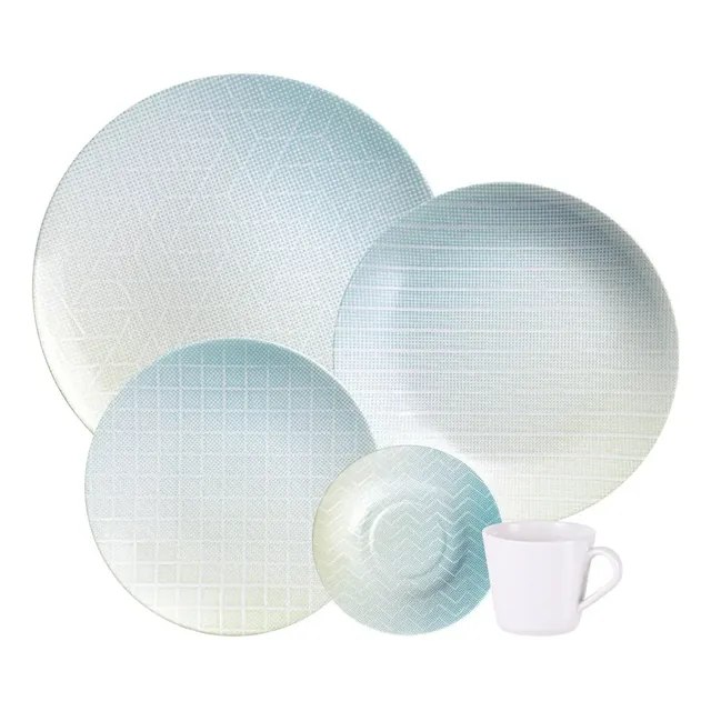 Aparelho De Jantar Polaris 20 Peças Decorada Tramontina Branco Liso