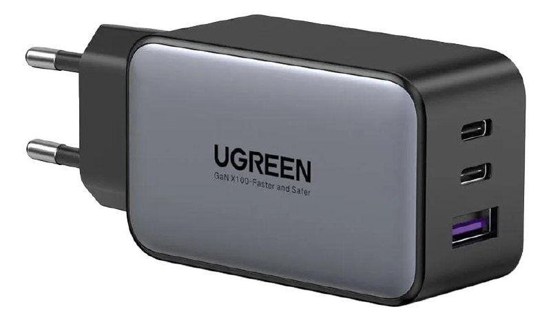 🔝 Carregador Ugreen 3 Em 1 Gan X 65w Porta Usb C E Usb A 🔝