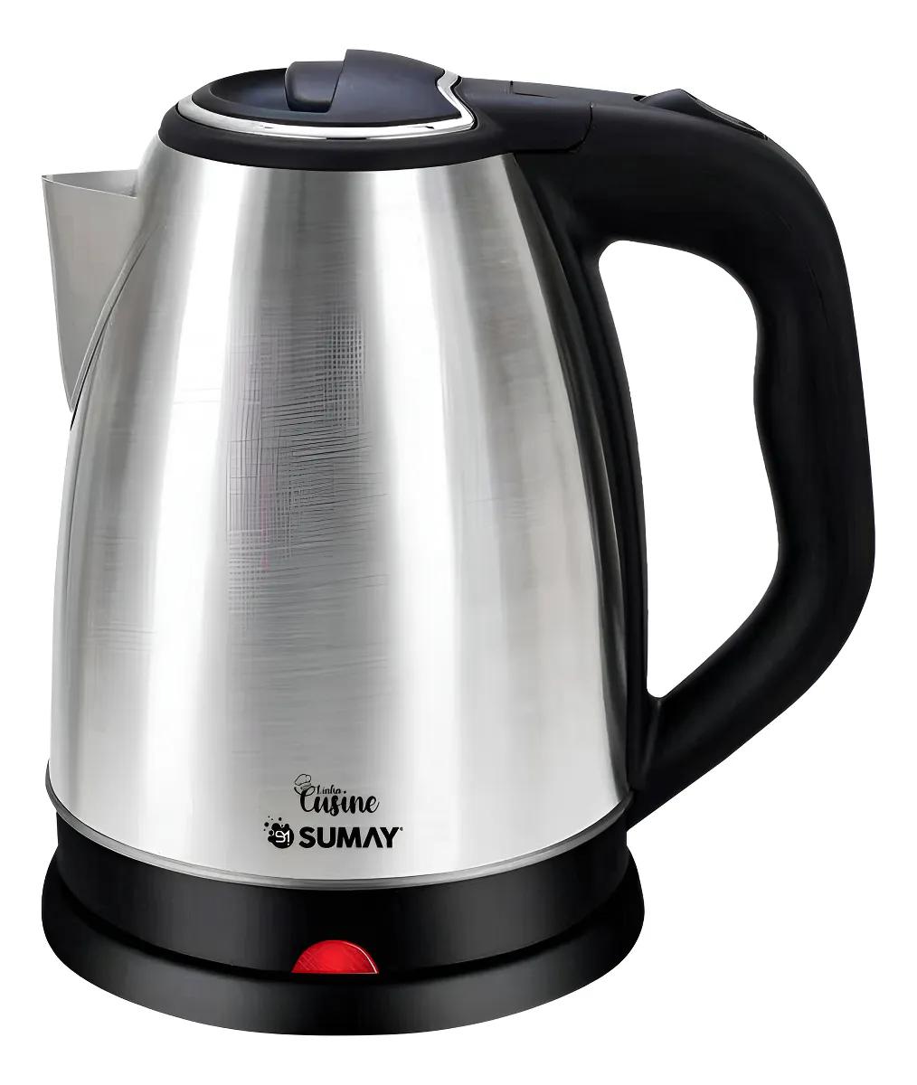 🔝 Chaleira Jarra Elétrica Bule 1,8 Litros Aço Escovado 1000w Sumay Cusine 🔝