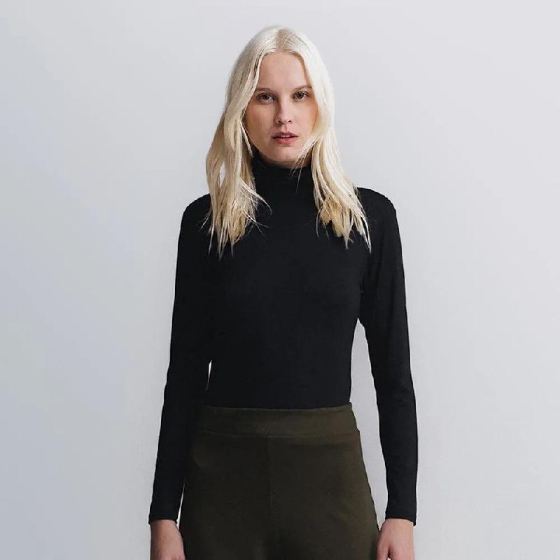 🔝 Blusa Feminina Insider Tech T-shirt High Neck Manga Longa 🔝