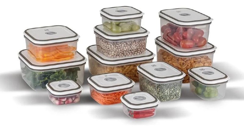 🔝 Electrolux Kit Potes Herméticos Plásticos Cinza 12 Unidades 🔝