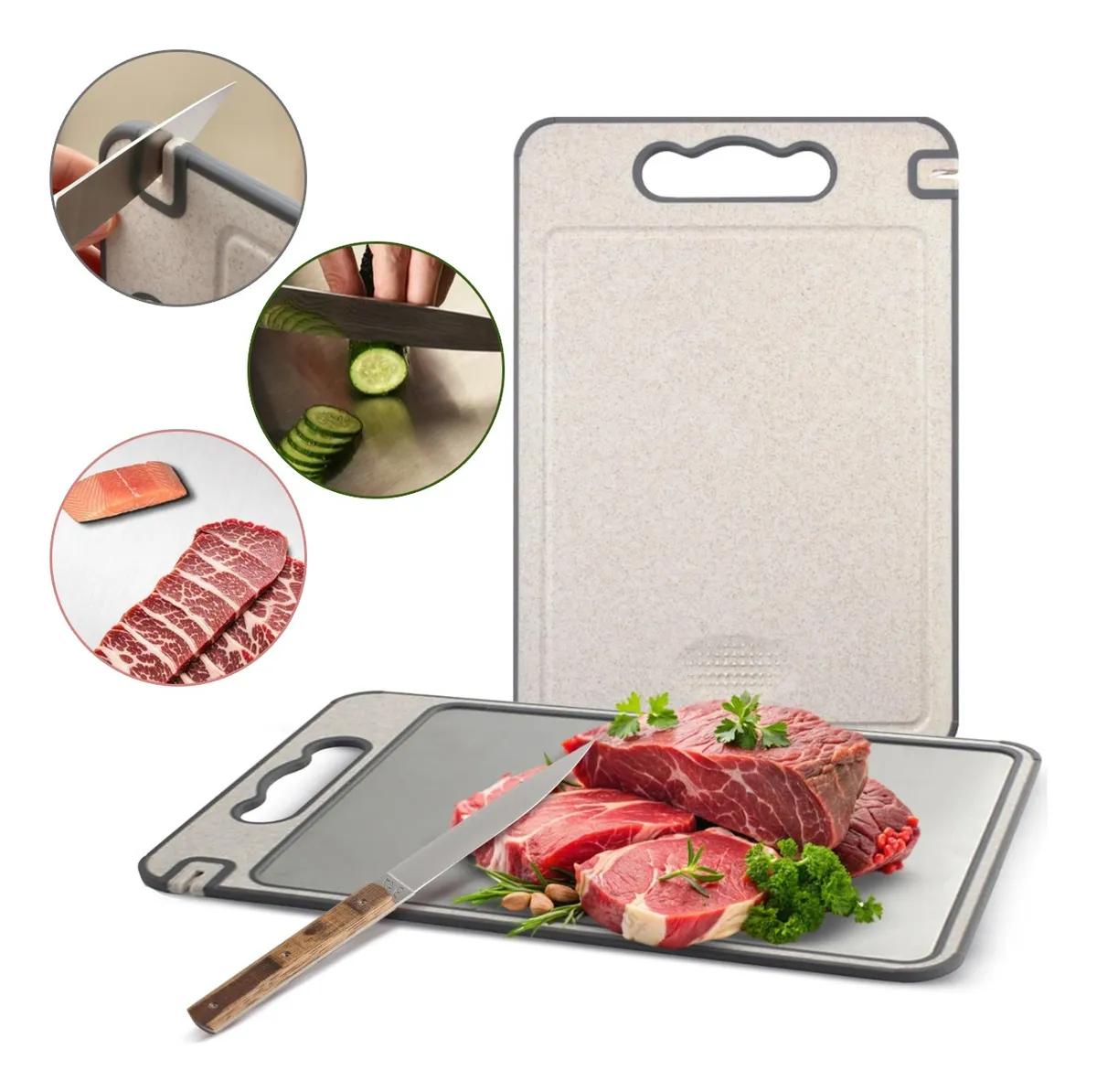 🔝 Tabua De Corte Saudável Pp Aço Inox Para Cortar Dupla Face 🔝