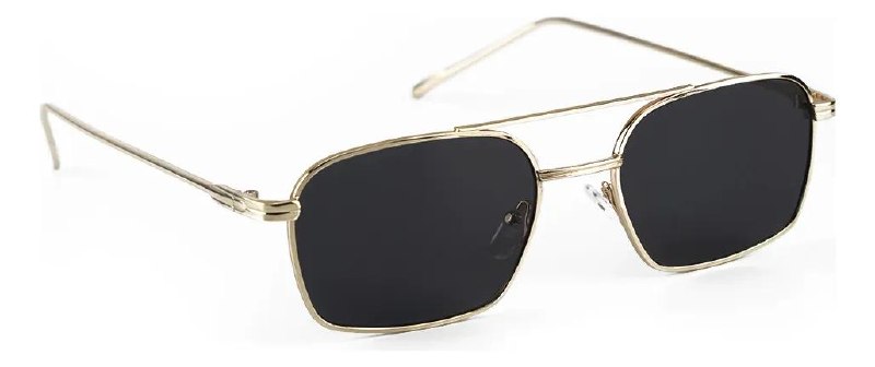 🔝 Óculos De Sol Uv400 Saint Germain Smith Black Gold 🔝