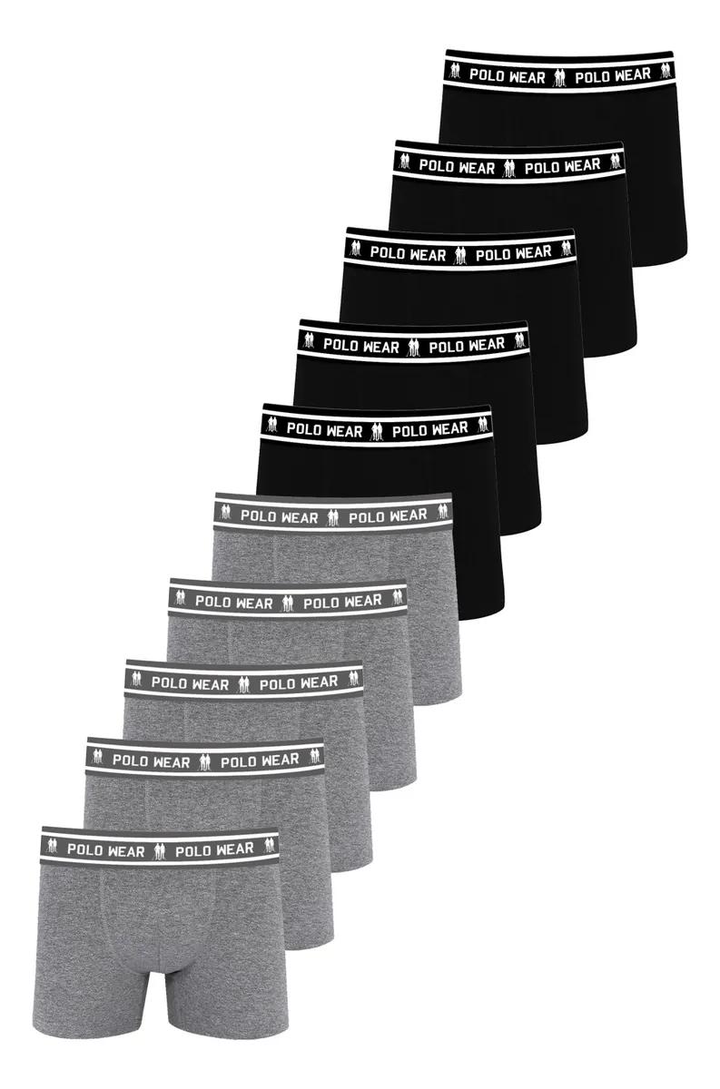 🔝 Kit 10 Cuecas Algodão Polo Wear Sortido 🔝
