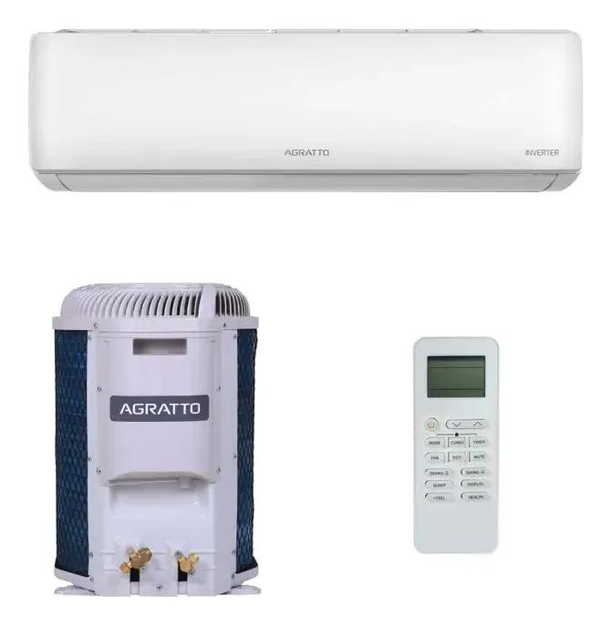 🔝 Ar Condicionado Split Hi Wall Agratto Zen Top Inverter 12.000 Btus Frio R-32 🔝
